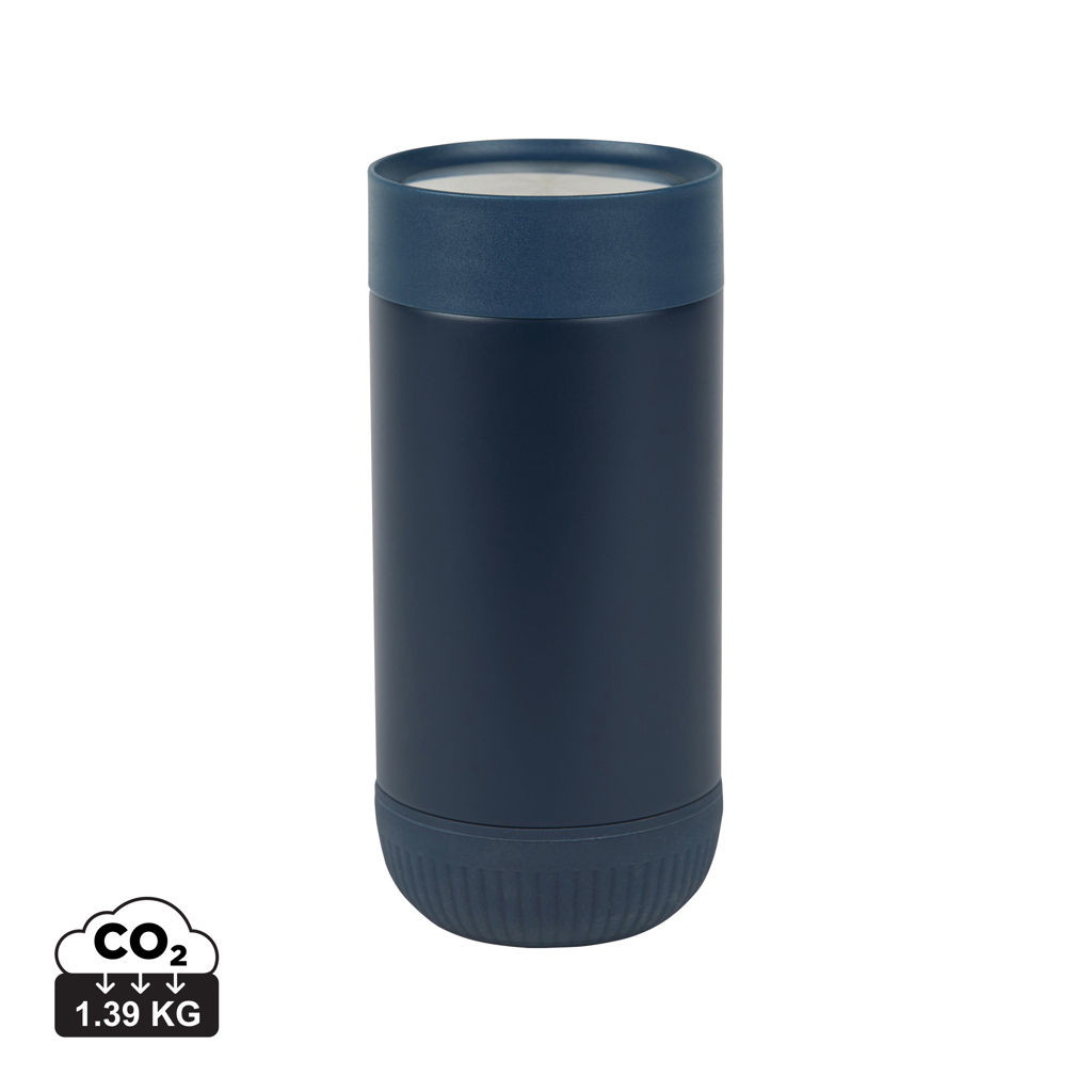Mug promotionnel 350ml inox RCS Eris VINGA bleu marine et bleu marine